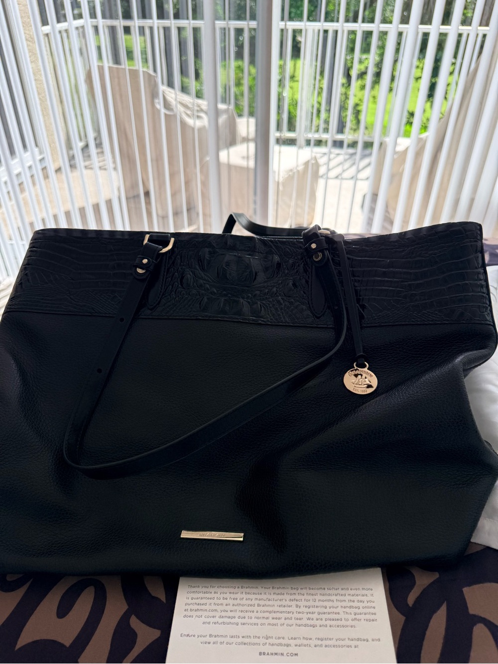 Brahmin Tansey - Black Westerly Large Tote